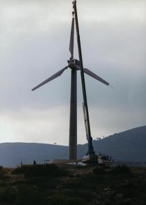 9.3m BLADE INSTALLATION IN 110kW W/T